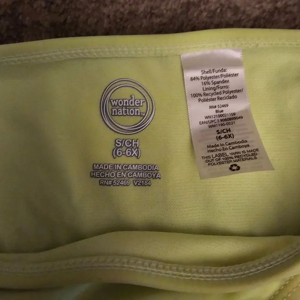 Wonder Nation Blue and Yellow Kids Swim Bikini